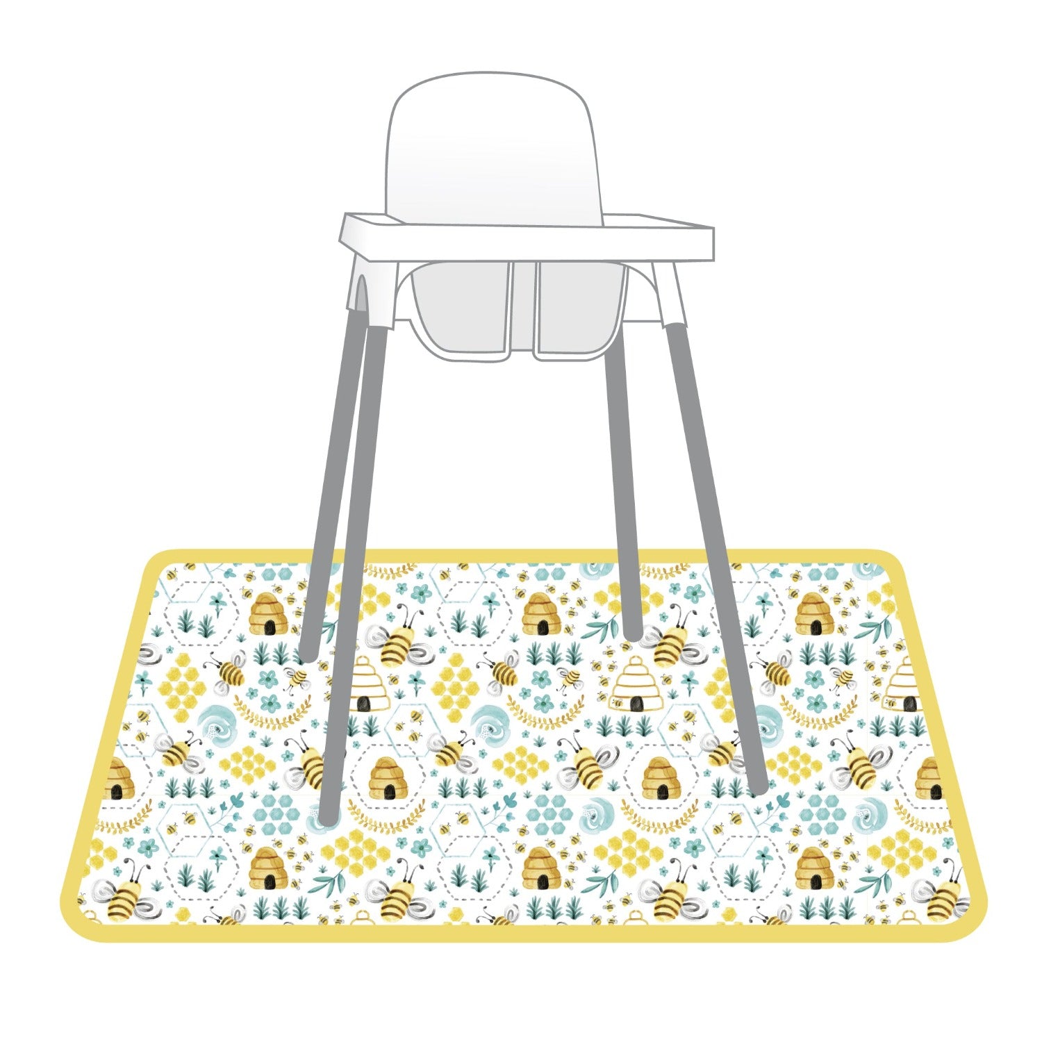 BapronBaby® Splash Mat / Large Waterproof Pad to Catch Highchair Mess– ezpz