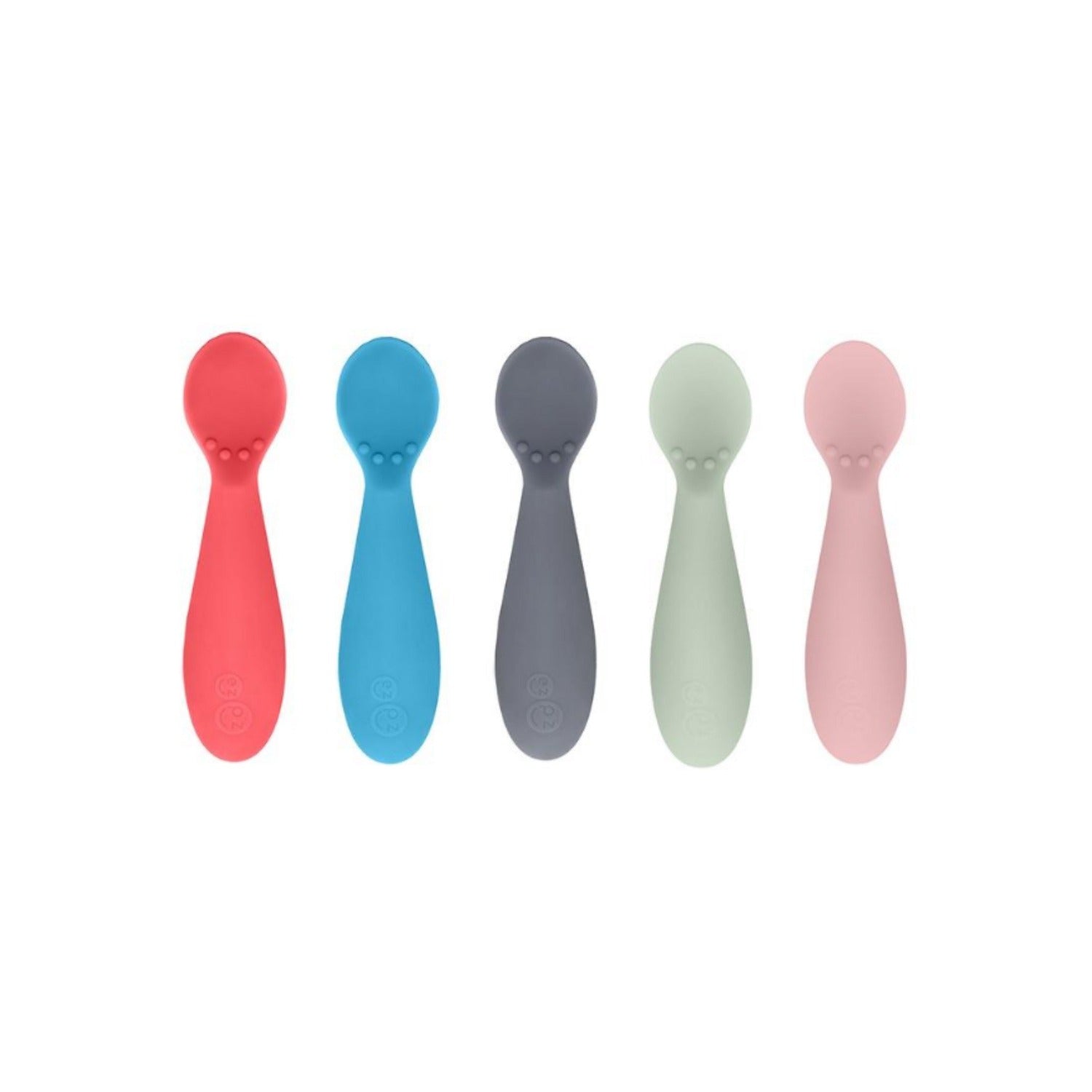 Tiny Spoon by EZPZ - 2-Pack - Silicone Spoons for Self-Feeding